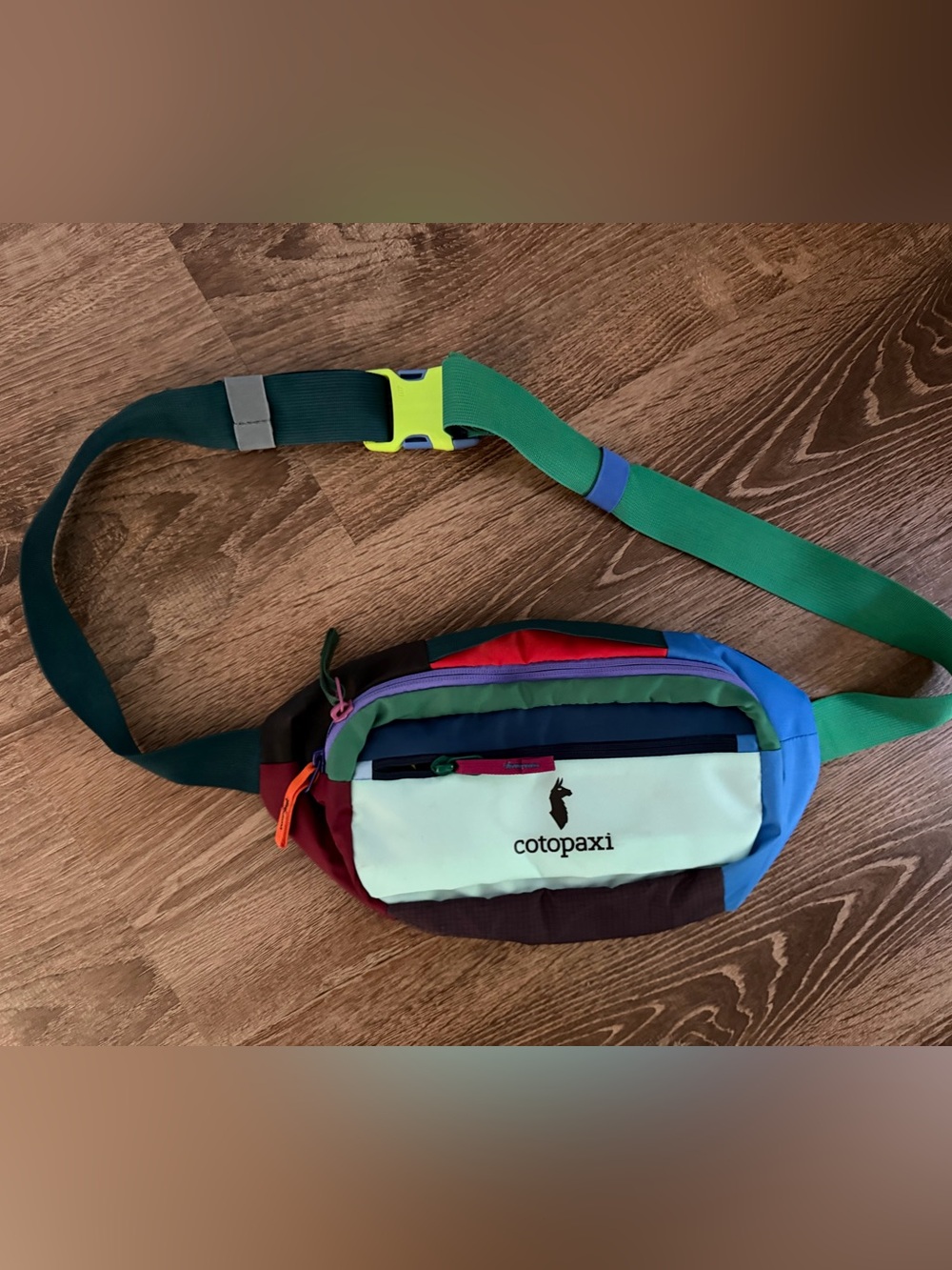 cotopaxi Multicolor Del Día Waist Pack - Green Strap